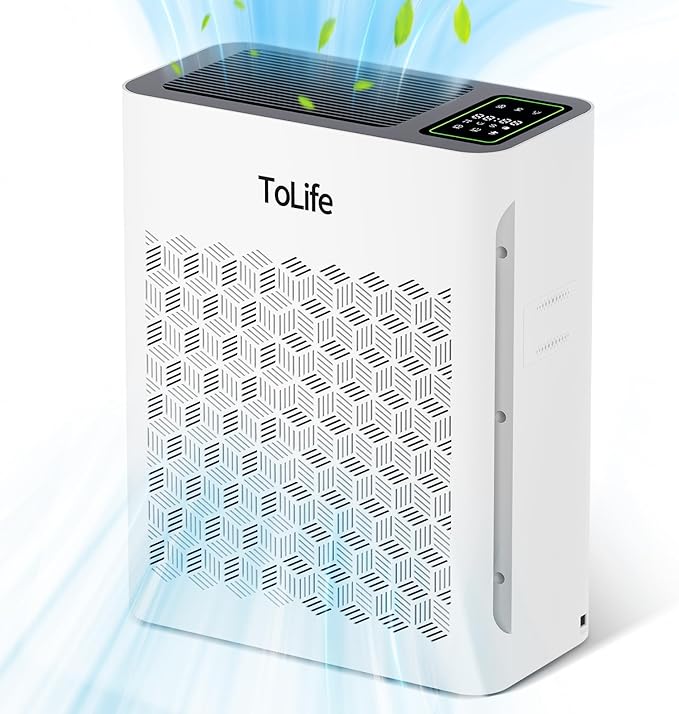 Powerful Air Purifiers for Home Large Room Up to 2000 Ft² with PM 2.5 Display Air Quality Sensor,HEPA Filter,Filters Smoke,Pollen,Pet Dander