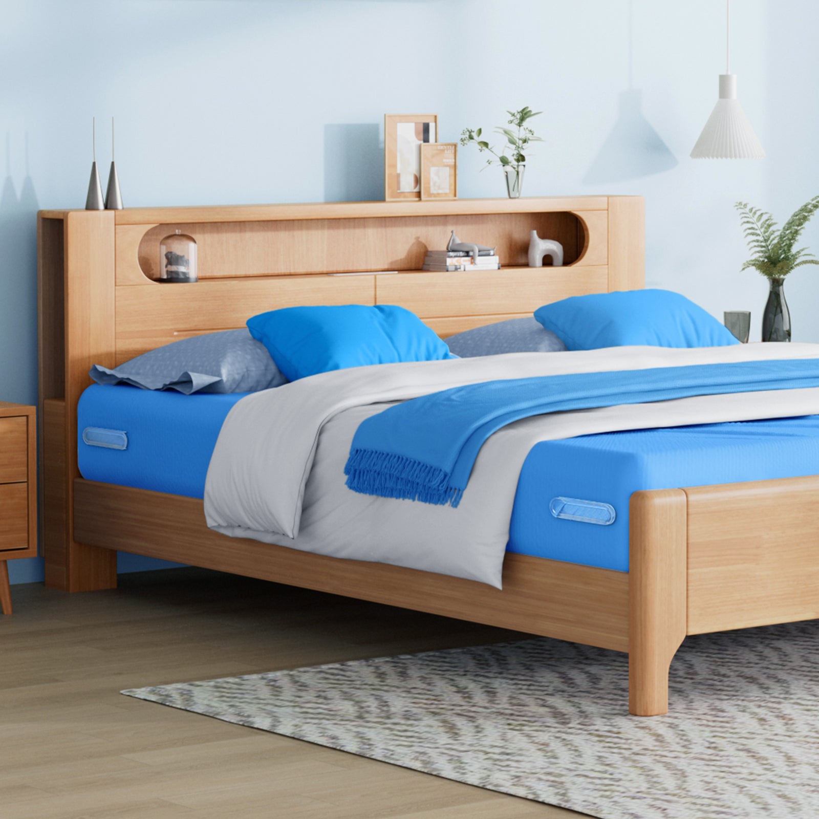 Bed Sheet Holders for Corners, 4Pcs Fitted Sheet Holders Fit All Mattress Sizes