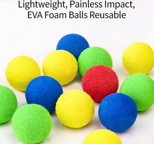 Cat Toy Balls: 20-Pack 3.0cm Soft Plush Balls Compatible with Automatic Launchers - Interactive Kitten Training & Play