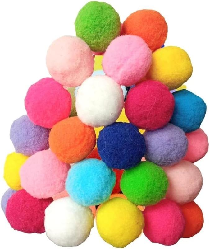 Cat Toy Balls: 20-Pack 3.0cm Soft Plush Balls Compatible with Automatic Launchers - Interactive Kitten Training & Play